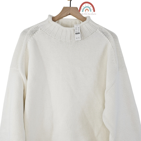 New! J. Crew 2025 Rollneck Sweater Ivory M - Picture 8 of 16
